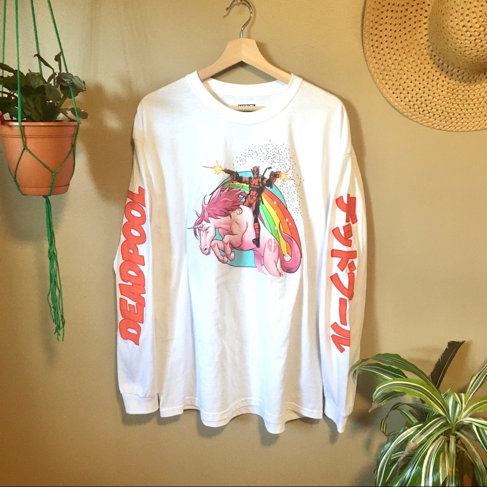 Collectable Japanese Deadpool Long Sleeve T Shirt